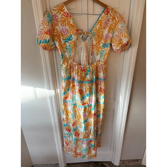 NWT marie by Victoria Dunn Tiered Floral Maxi Dress - Picture 5 of 7